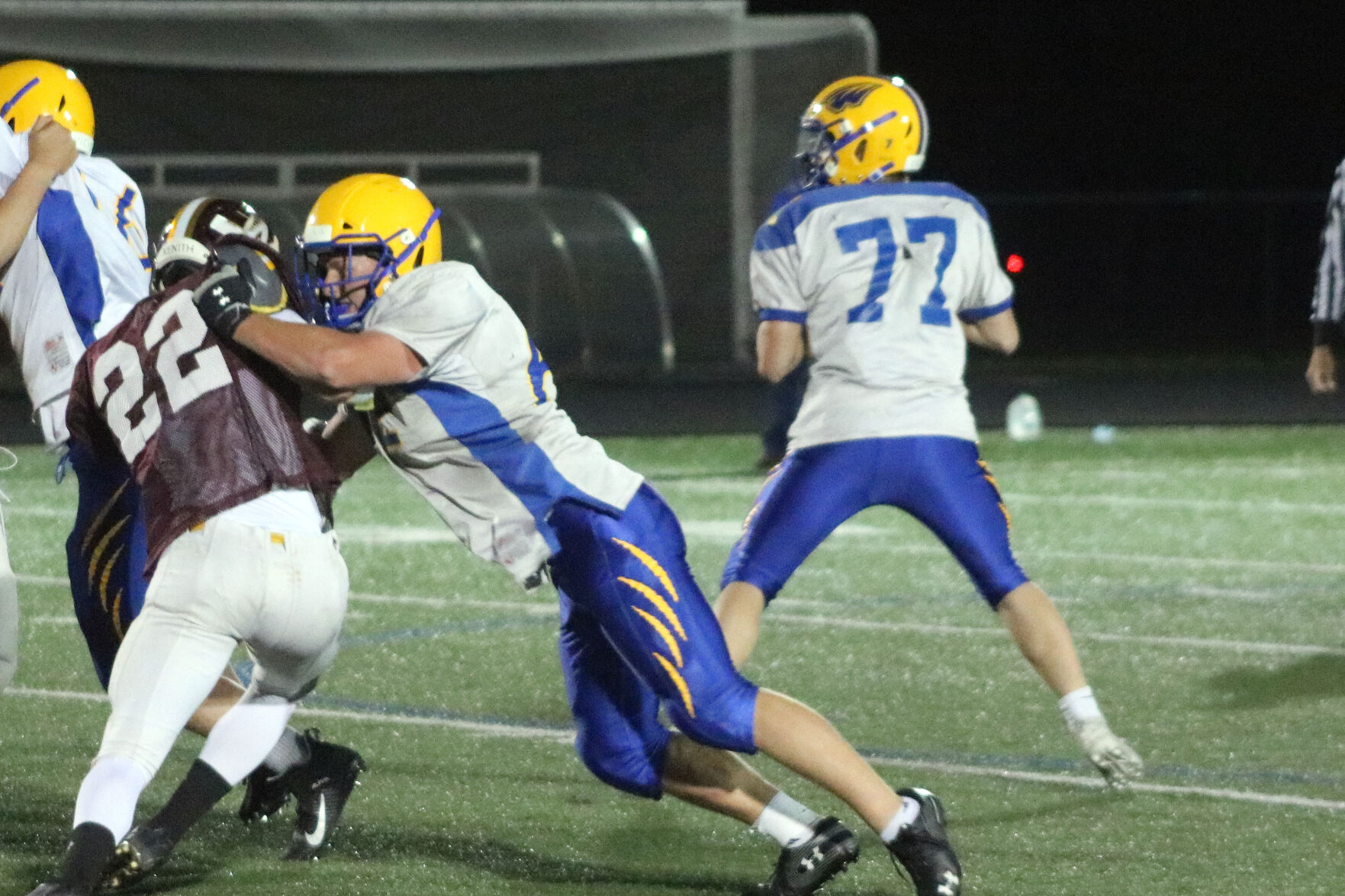 Rice Lake football scrimmage vs. Menomonie 9-18-20